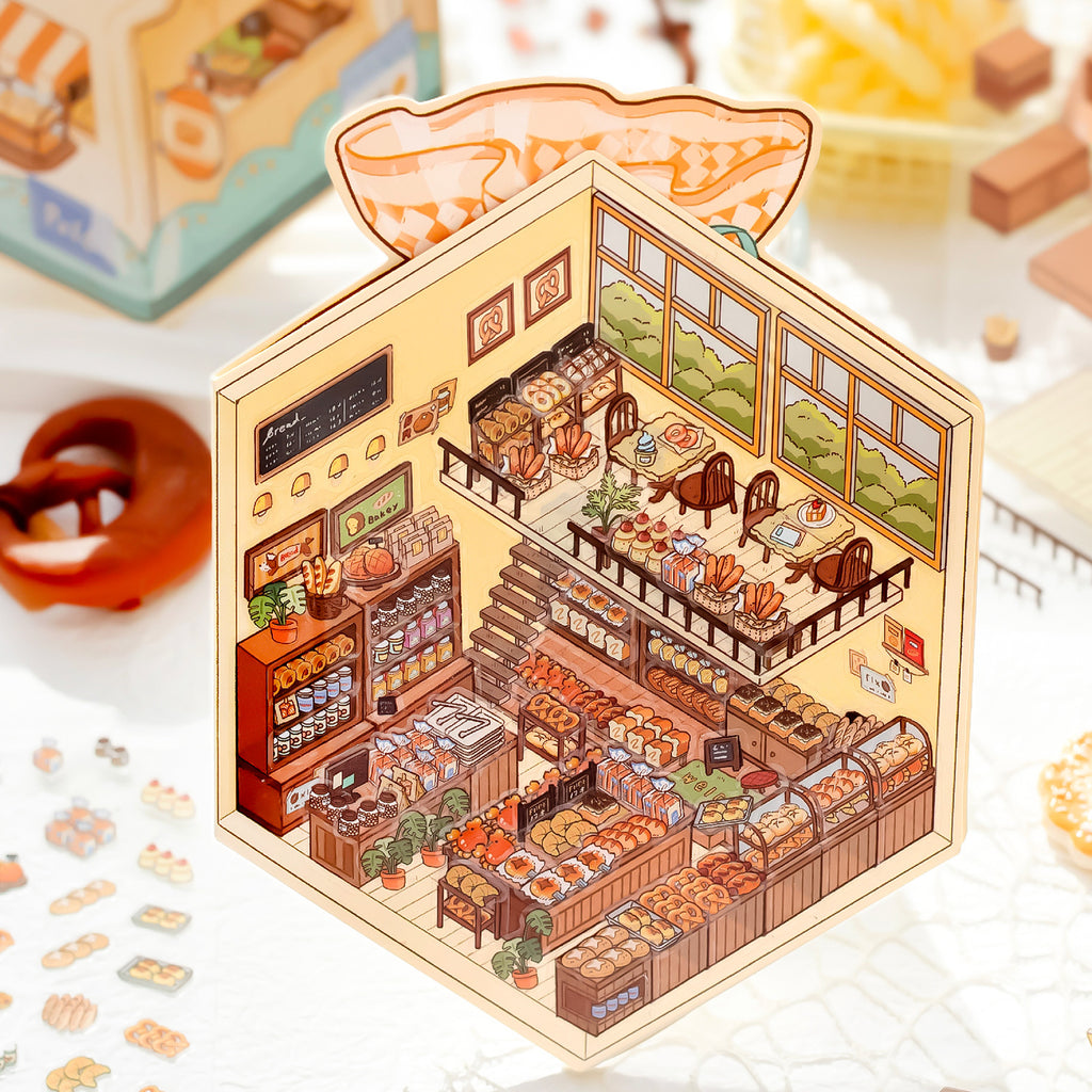3D Shop Scene Stickers Kit WSXD