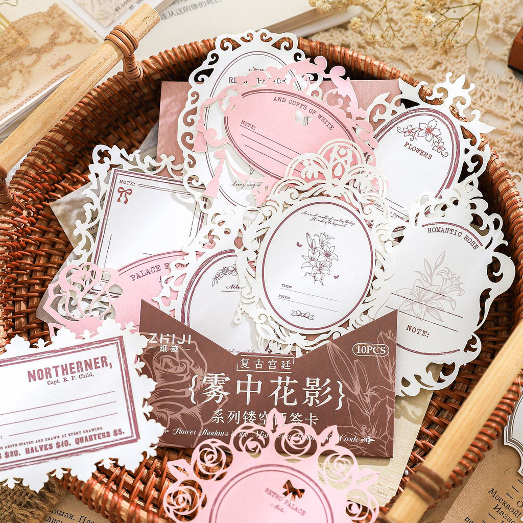 10 Pcs Lace Edge Notepad Paper WZHY