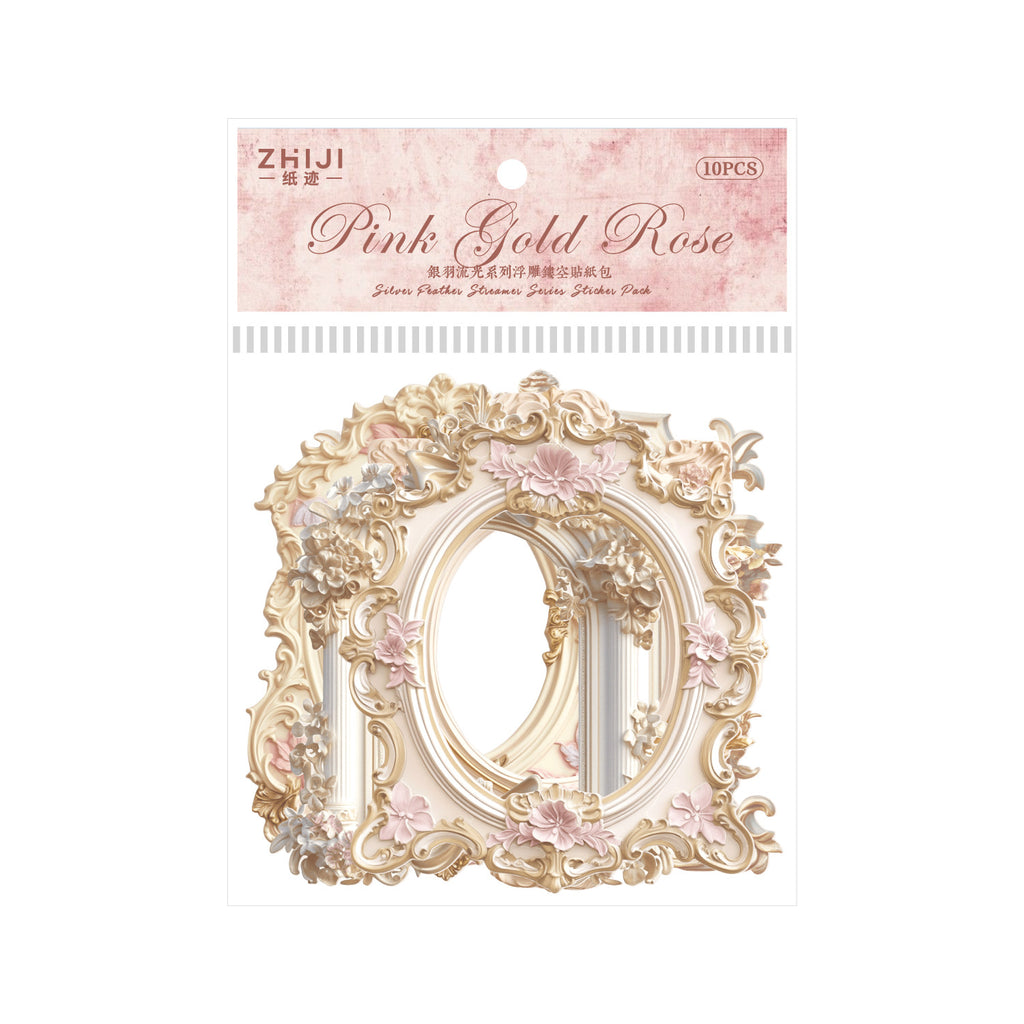 10 Pcs Vintage Frame Stickers YYLG