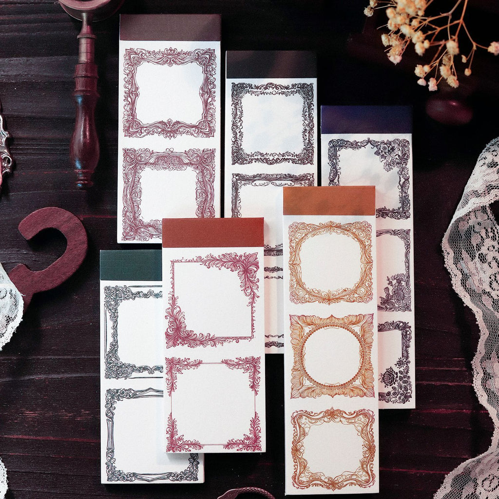 30 Pcs Diecut Vintage Notepad Paper RMZM