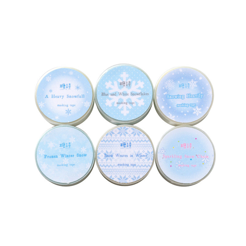 1 Roll Snowflake PET Tape DJLG