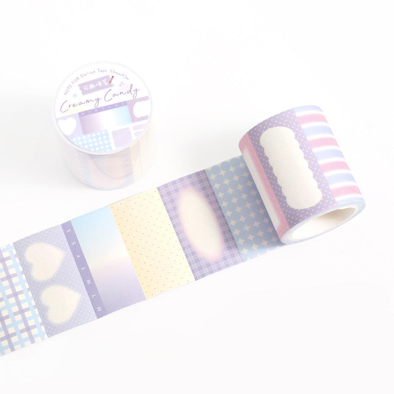 Pastel Korean Style Writeable Washi Memo Tape - Creamy