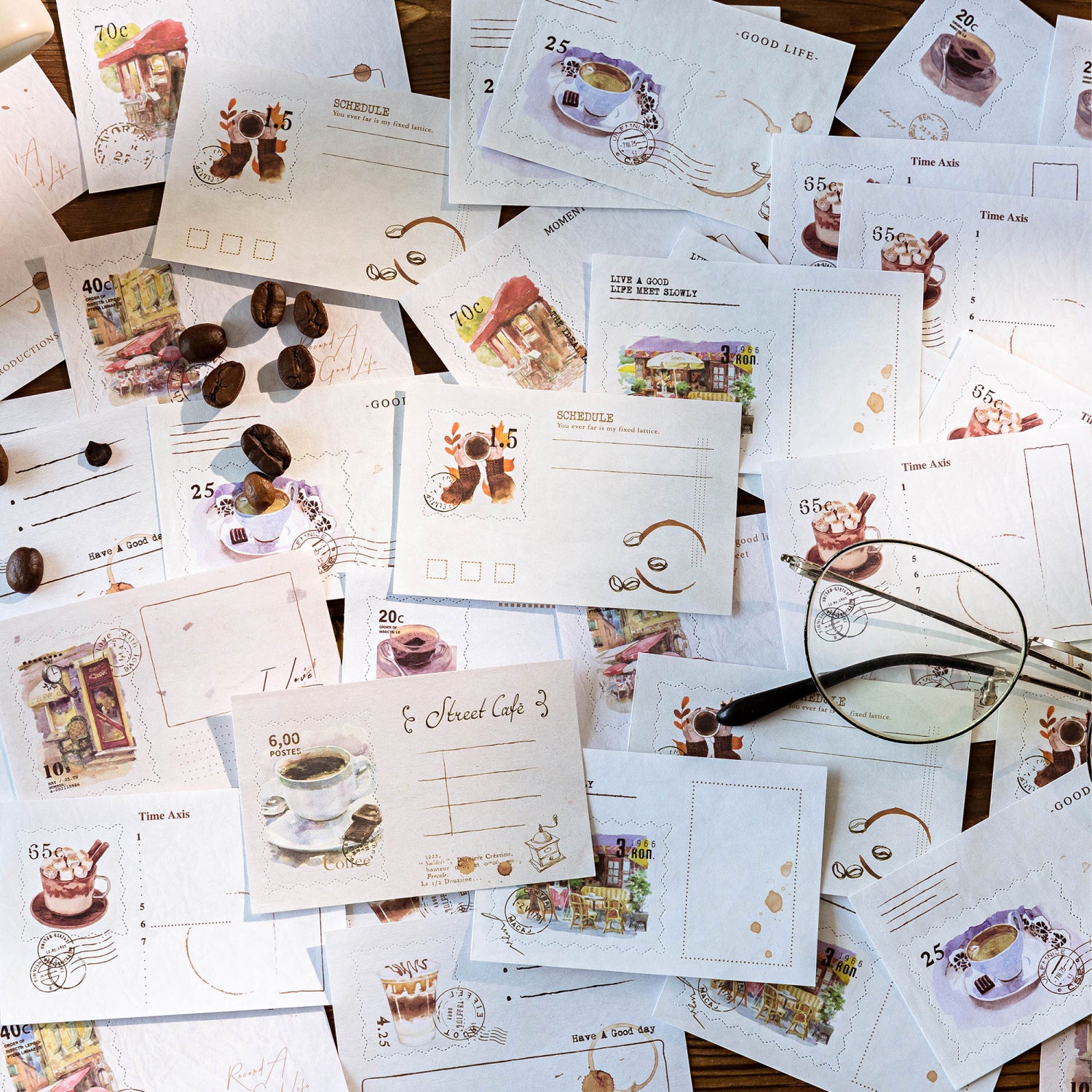 50 Sheets Travel Theme Notepad Paper LTLX