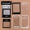 15 Pcs Film Music Frame PET Stickers - Retro