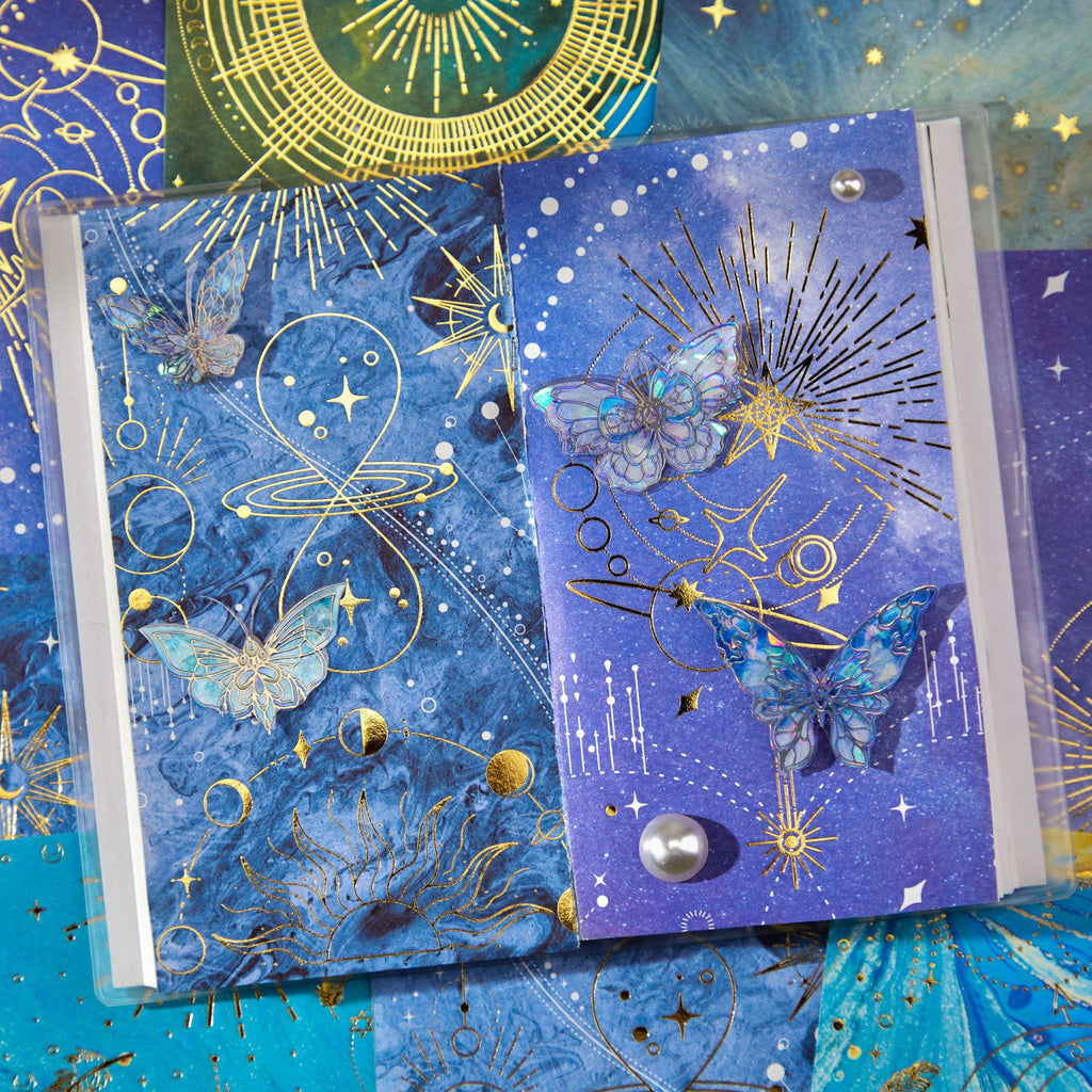 15 Sheets Galaxy Scrapbook Paper ZXXC