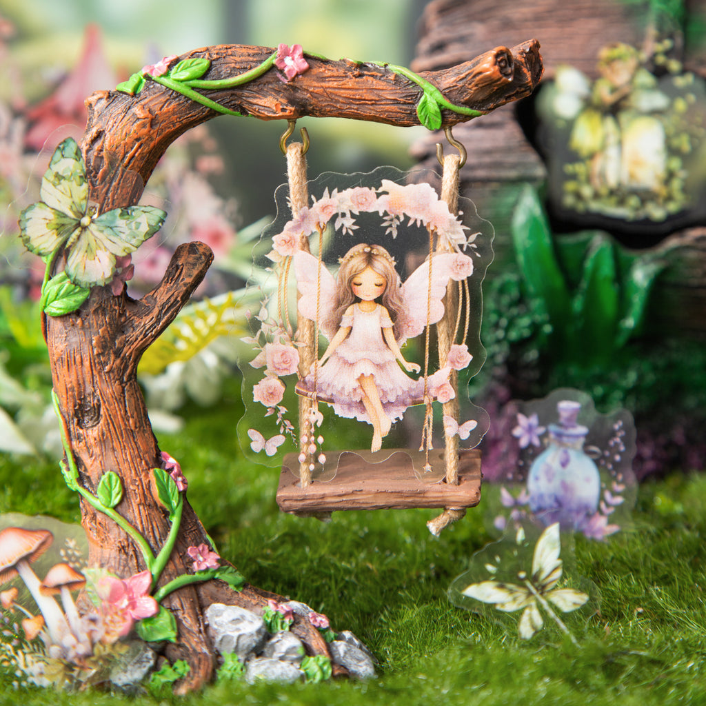 20 Pcs Fairy Forest PET Stickers SLMY