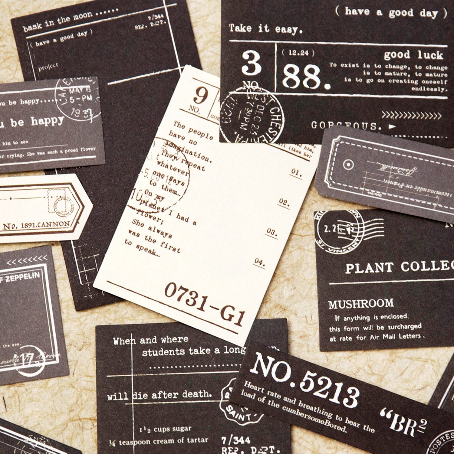 30 Sheets Vintage Notepad Scrapbook Paper JRXZ
