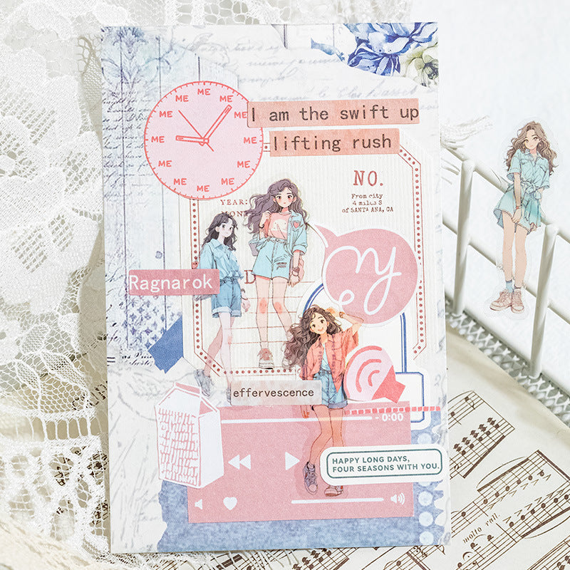 1 Roll Fashion Girl PET Tape SGQY