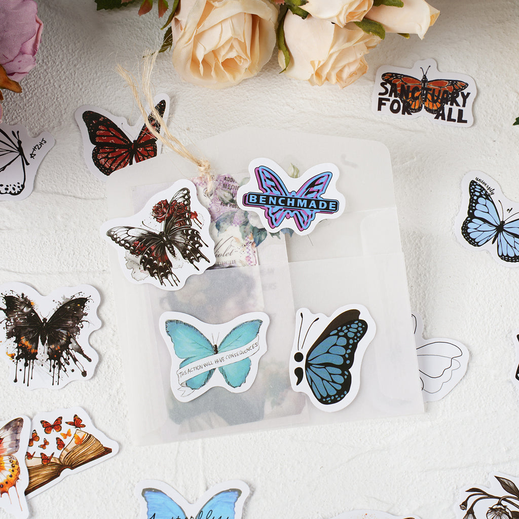 46 Pcs Butterfly Boxed Stickers HDXY