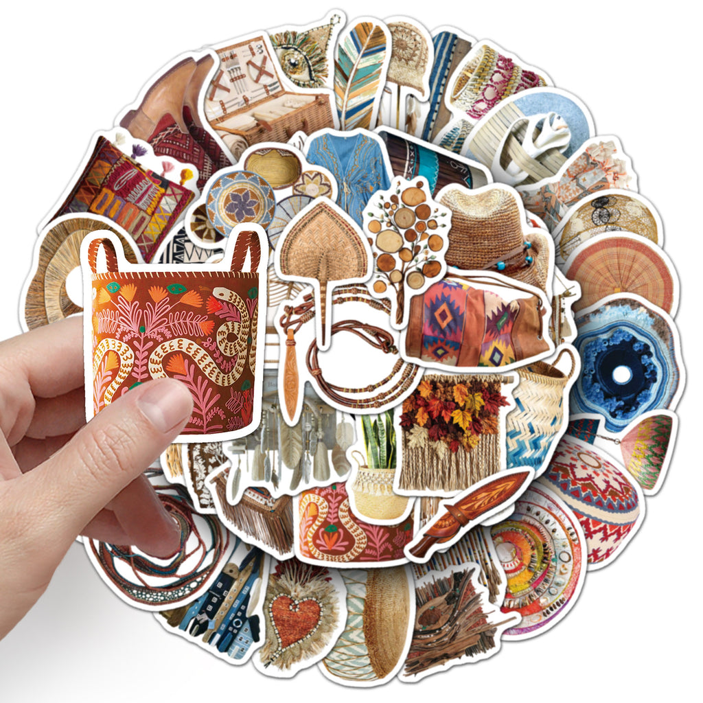 50PCS Boho Waterproof Vinyl Stickers BHO08