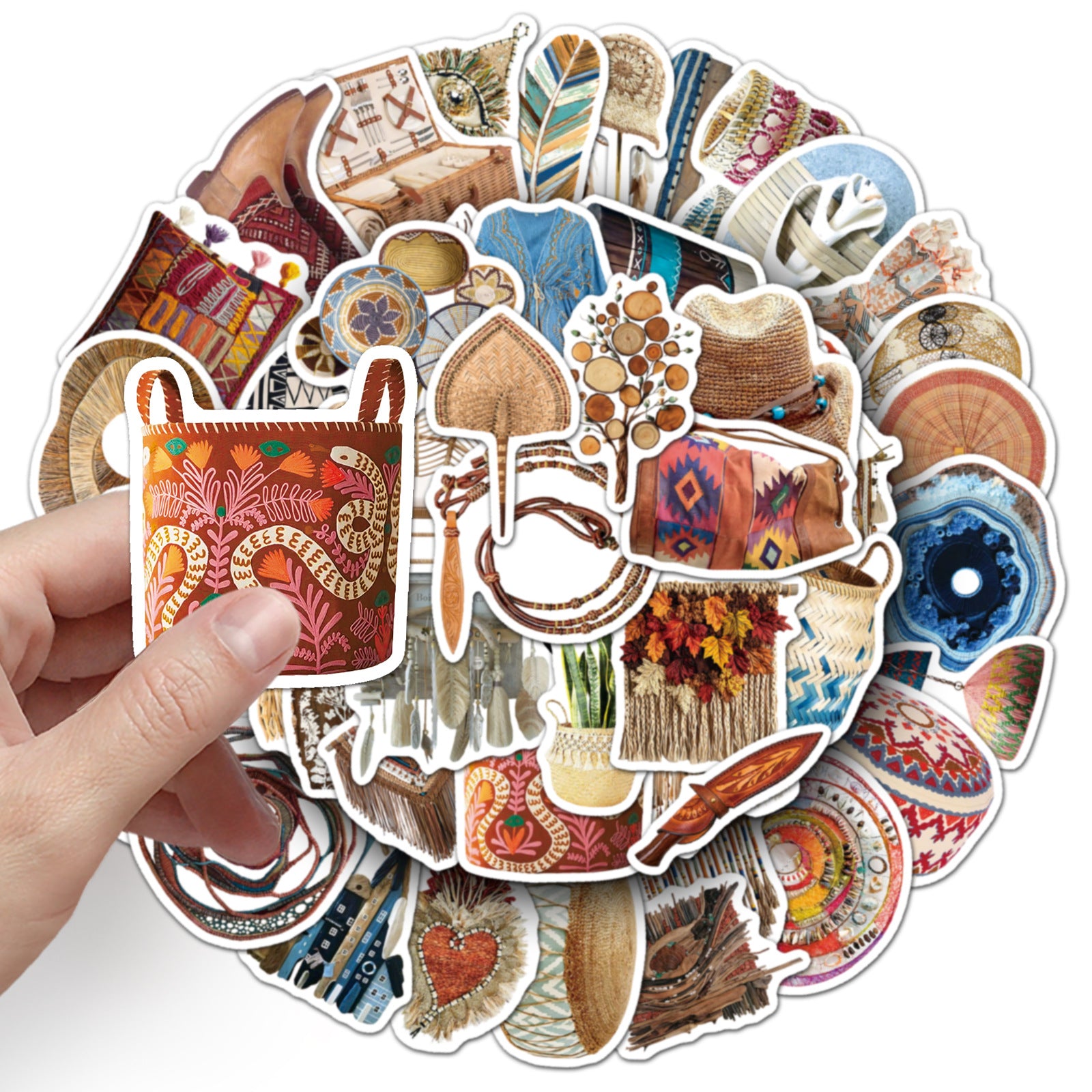 50PCS Boho Waterproof Vinyl Stickers BHO08