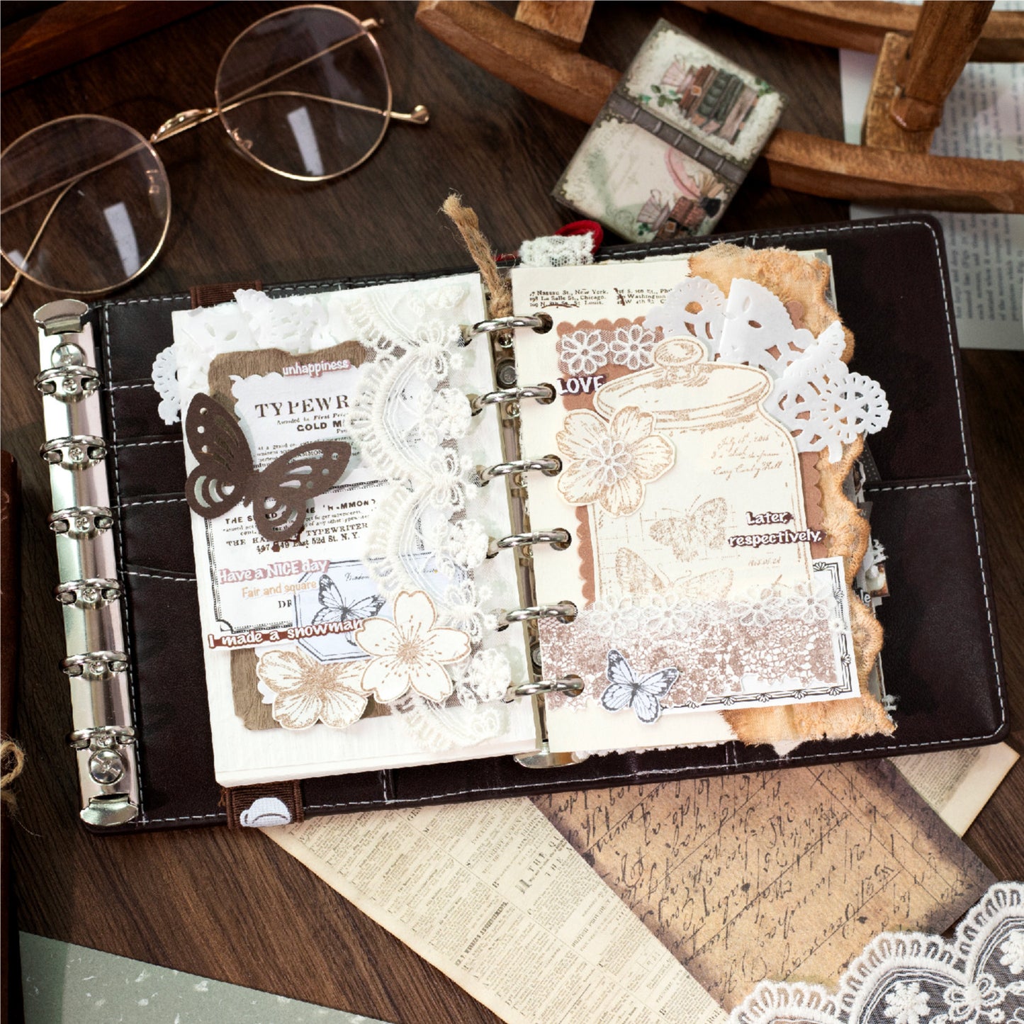 30 Sheets Basic Vintage Journal Paper HWMJ