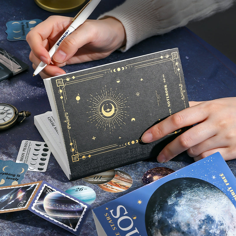 154 Pcs Cosmos Theme Junk Journal Supplies Gift Set YZAM