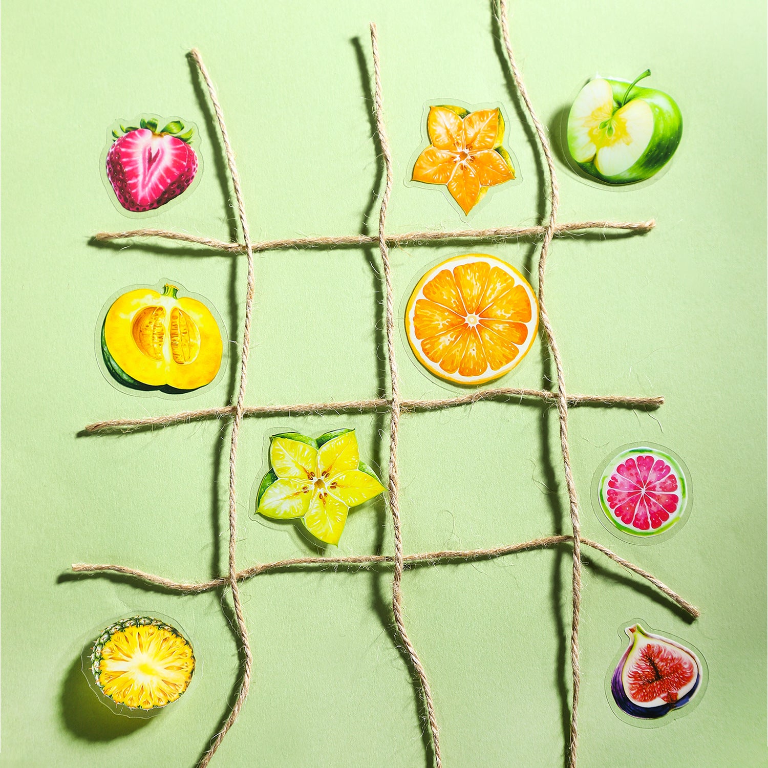 20 Pcs Fruit PET Stickers MWQP