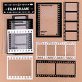 15 Pcs Film Music Frame PET Stickers - Film
