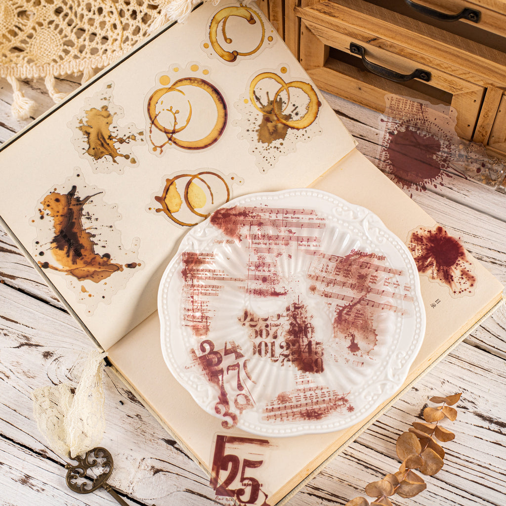 10 Pcs Stains Theme PET Stickers PMYX