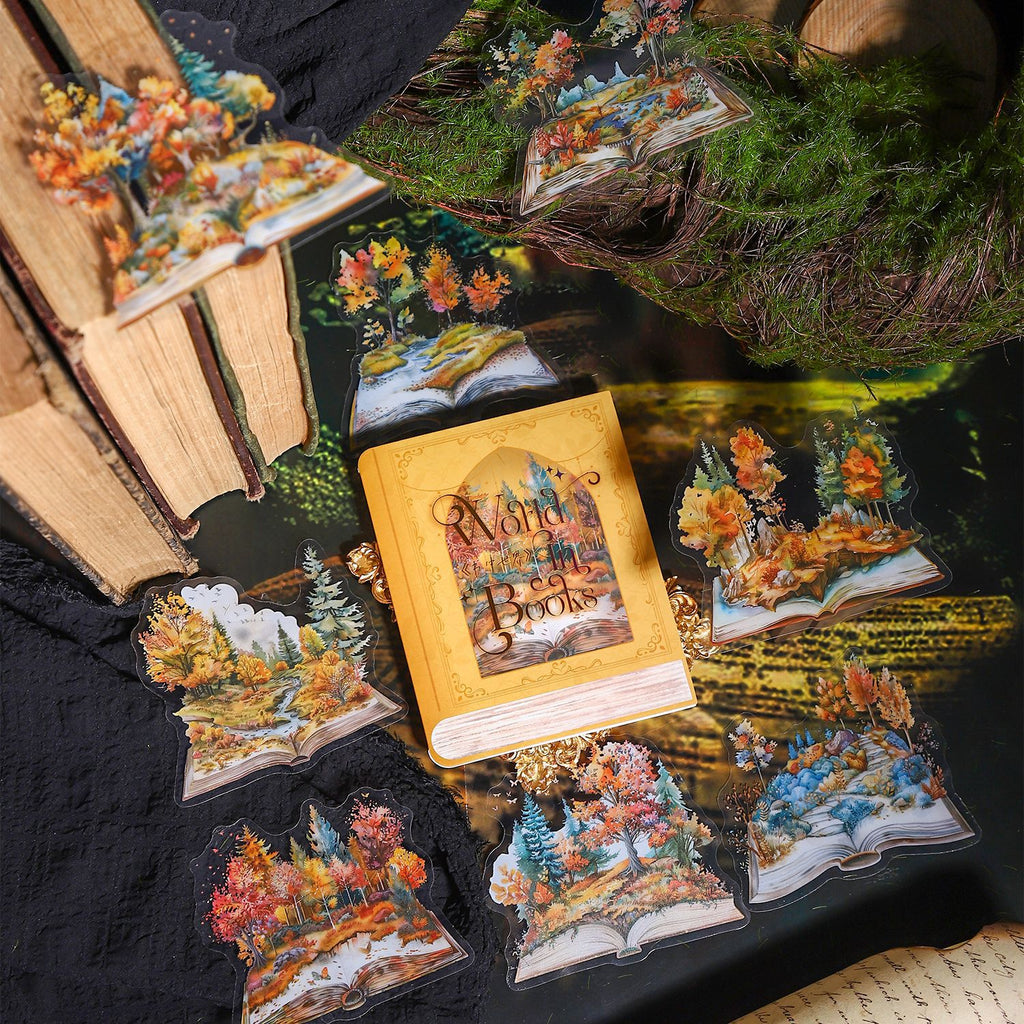 10 Pcs Forest Book PET Stickers SZSJ