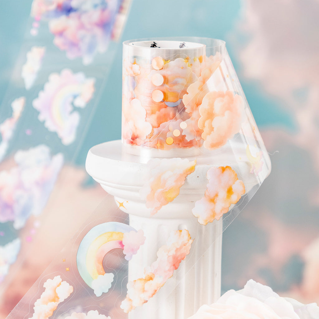 1 Roll Die-cut Cloud Stickers Tape YDYX