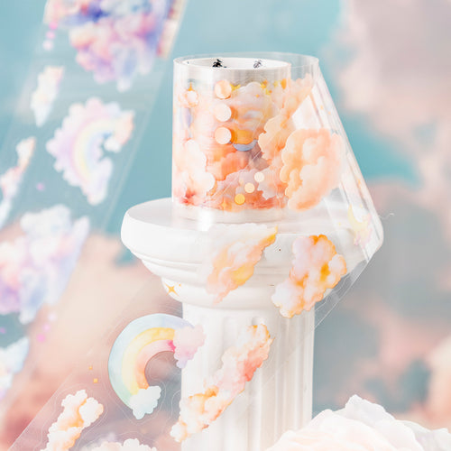 1 Roll Die-cut Cloud Stickers Tape YDYX