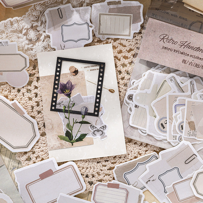 20 Pcs Vintage Label Stickers FGSZ