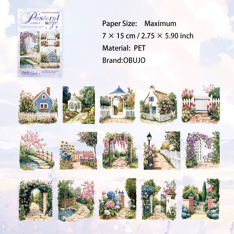 30 Pcs Garden Theme PET Stickers TYMW