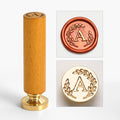 Vintage Alphabet: Wooden Handle Wax Seal Stamp Set
