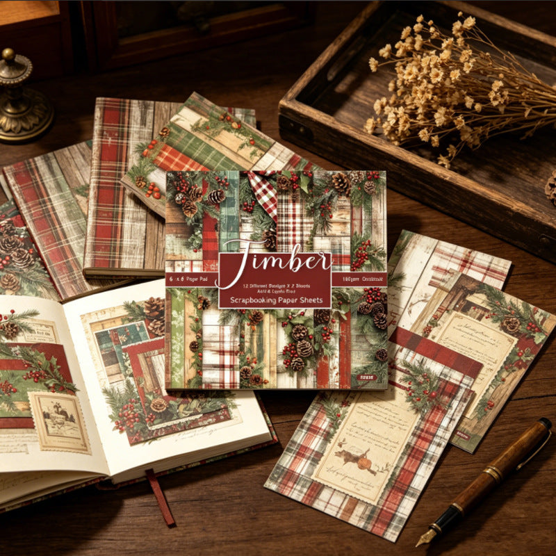 6 inch Christmas Scrapbook Paper Pad SKP2615