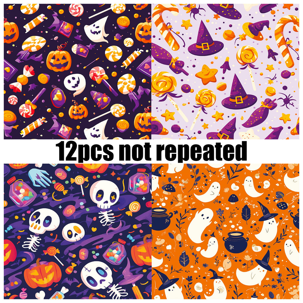 6 inch Halloween Scrapbook Paper Pad PAT08