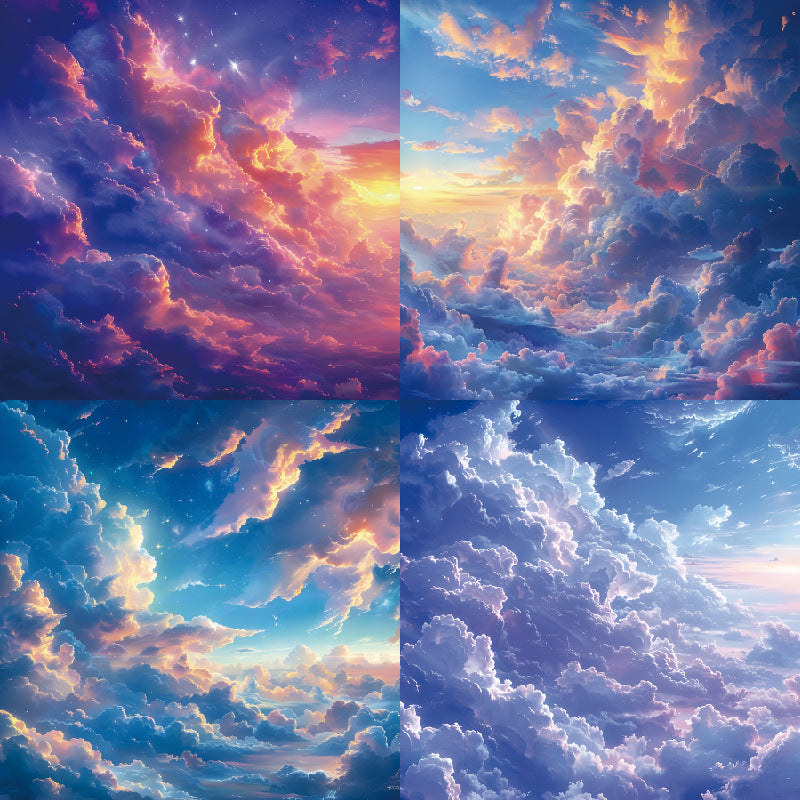 6 inch Fantasy Cloud Scrapbook Paper Pad SKP001