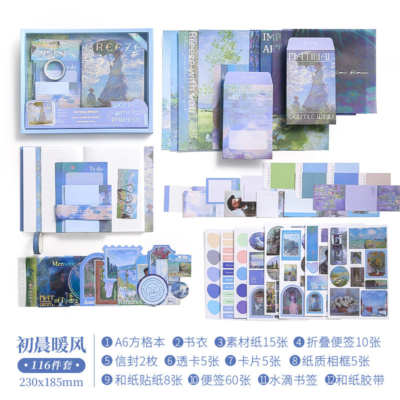 116 Pcs Painting Theme Scrapbook Supplies Set YHXL