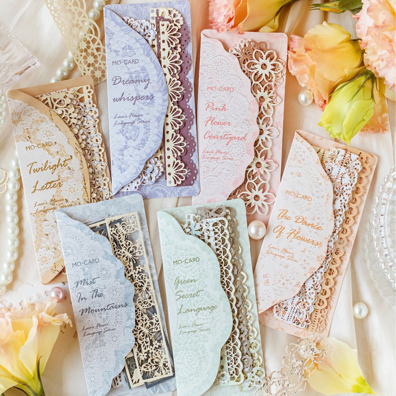 10 Pcs Lace Scrapbook Paper LSHY