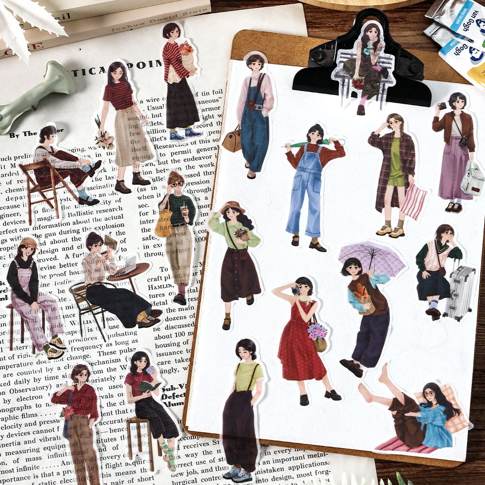 2 Pcs People Washi Stickers ORXN