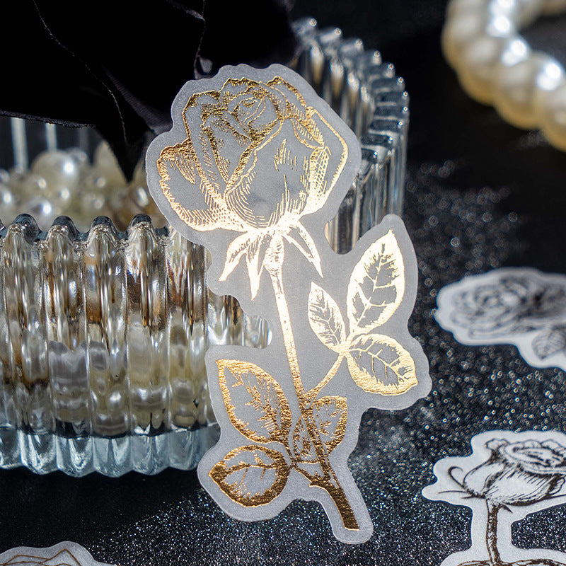 40 Pcs Vintage Sulfuric Acid Paper Stickers JSYD