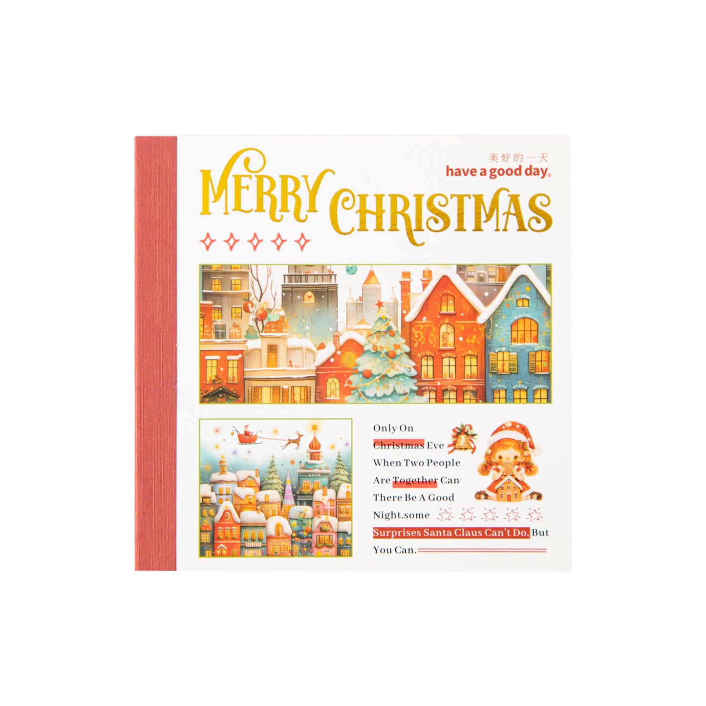 20 Pcs Christmas PET Stickers Book SDTJ
