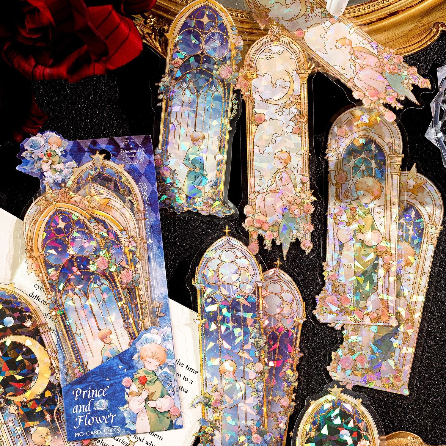 10 Pcs Bookmark and Stickers XYXH