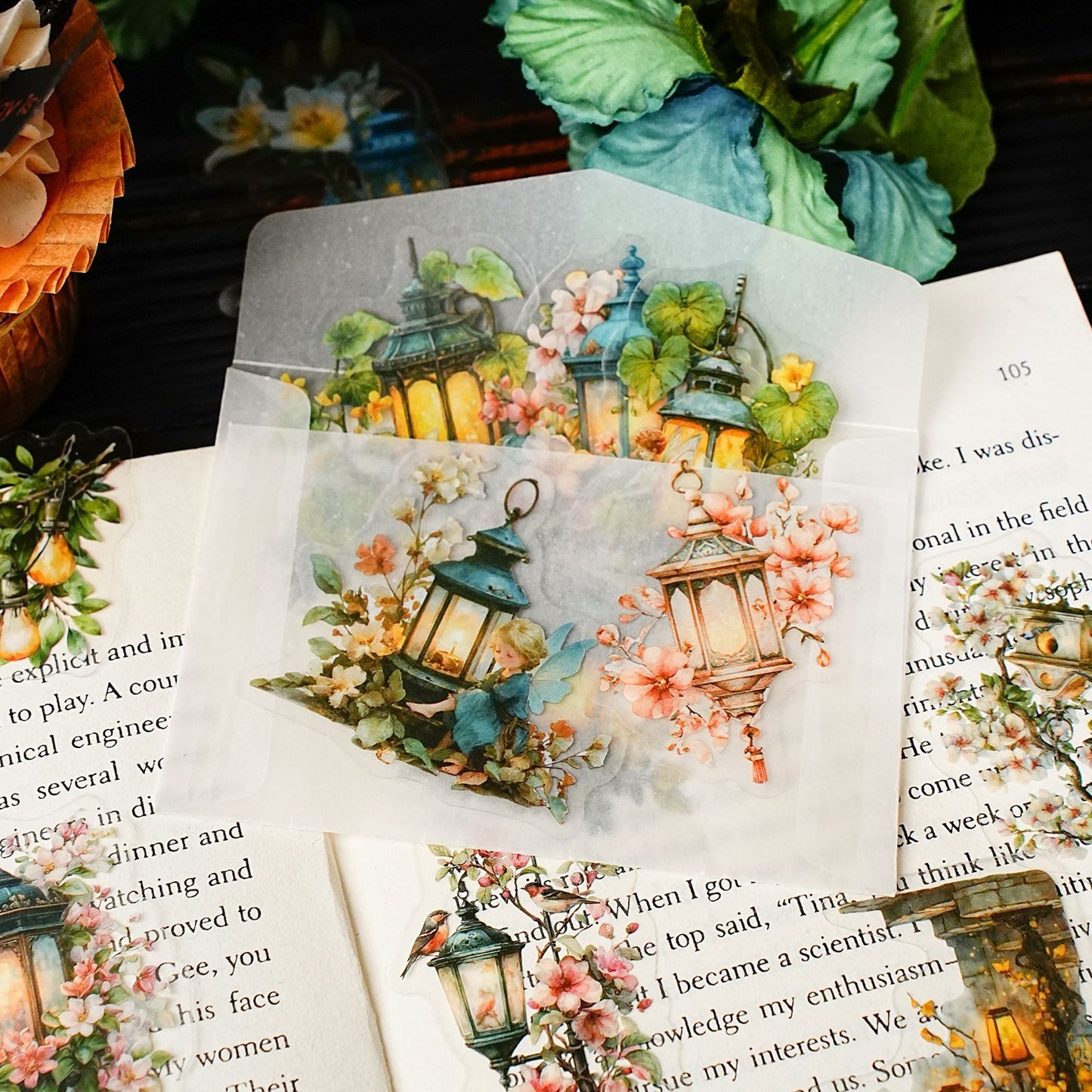 15 Pcs Fantasy PET Stickers GDFX