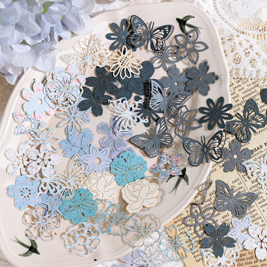 50 Pcs Cutout Flowers Paper XHHY