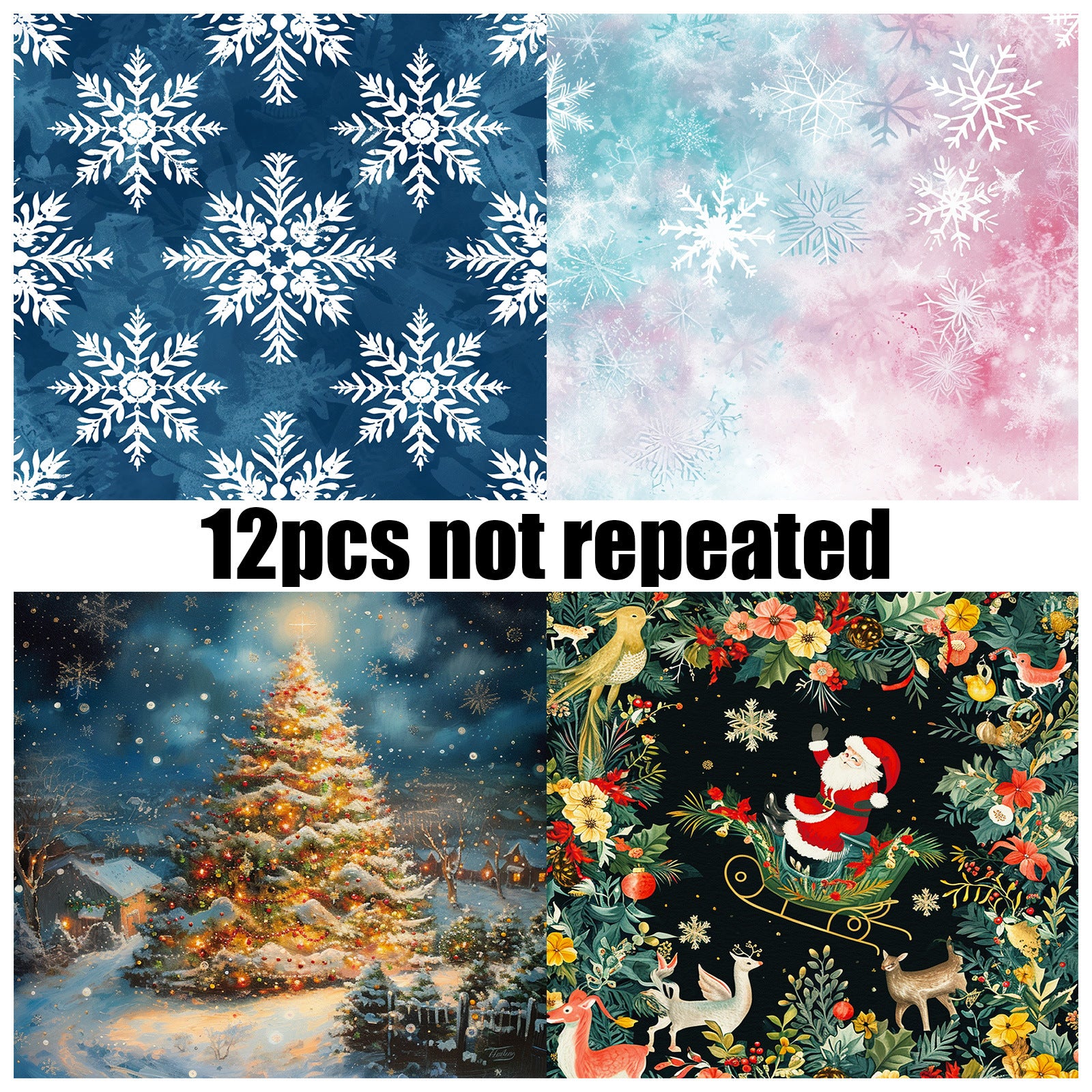 6 inch Christmas Eve Scrapbook Paper Pad PA149