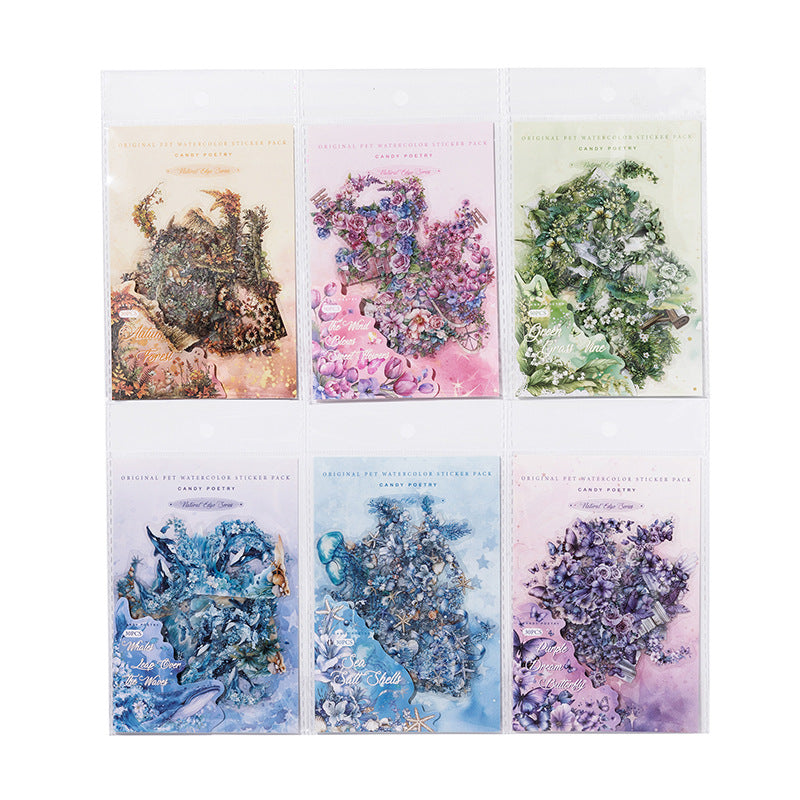 30 Pcs Natural PET Corner Stickers ZRBJ