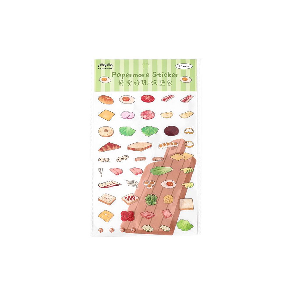 3D Scene Food Shop Card and Stickers Kit