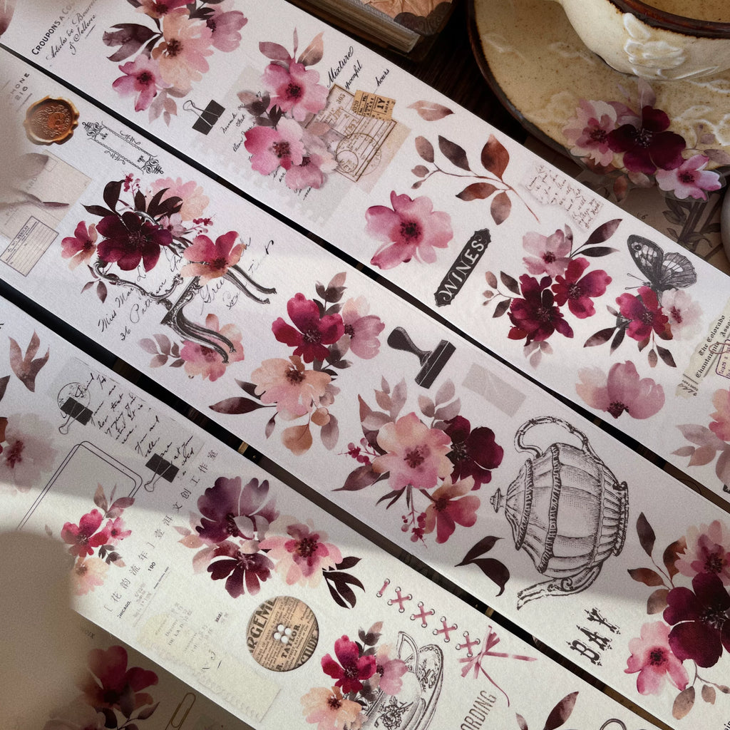 Floral Decorative Tape Rolls- Floral Timelessness