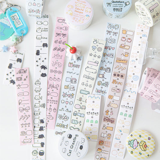 1 Roll Cute Journal Stickers KABQJ