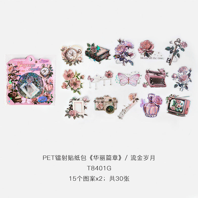 30 Pcs Fantasy PET Stickers HLPZ