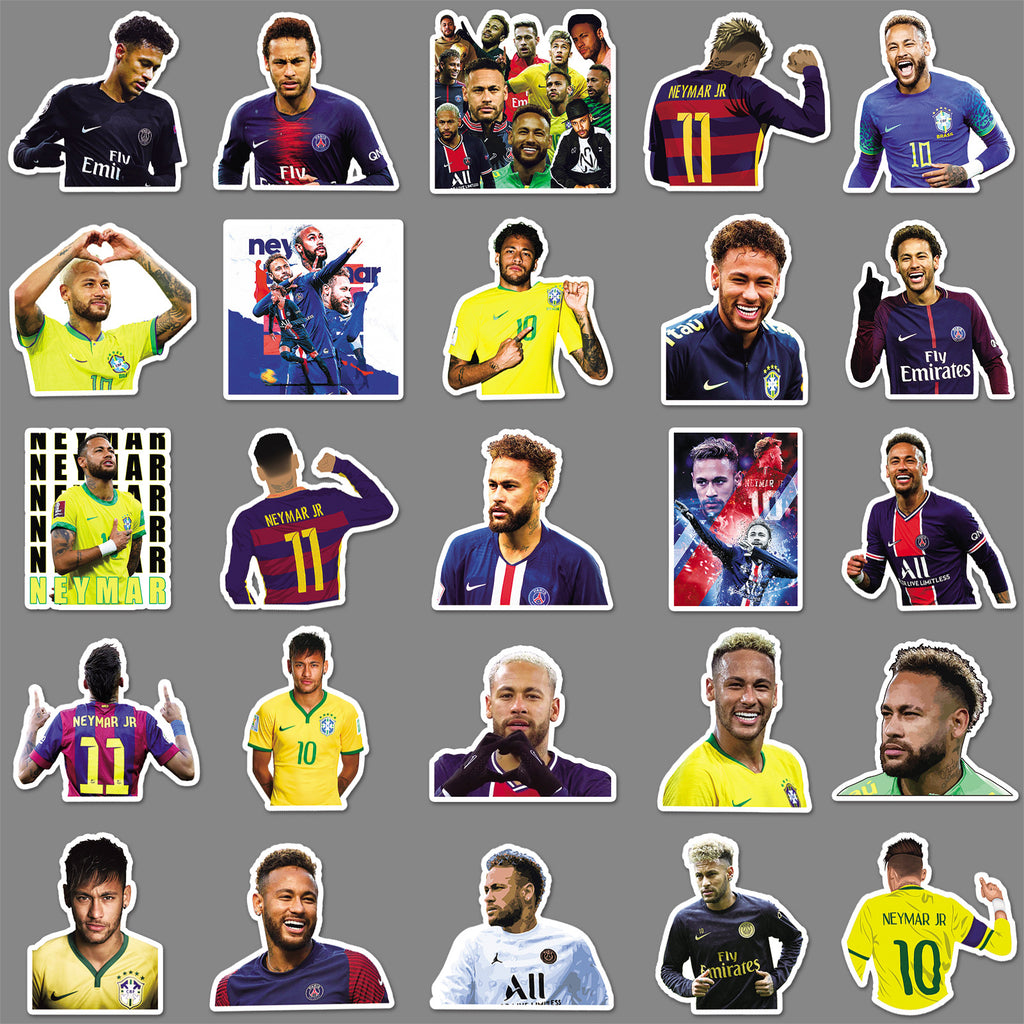 50Pcs Football Theme Waterproof Vinyl Stickers STY03