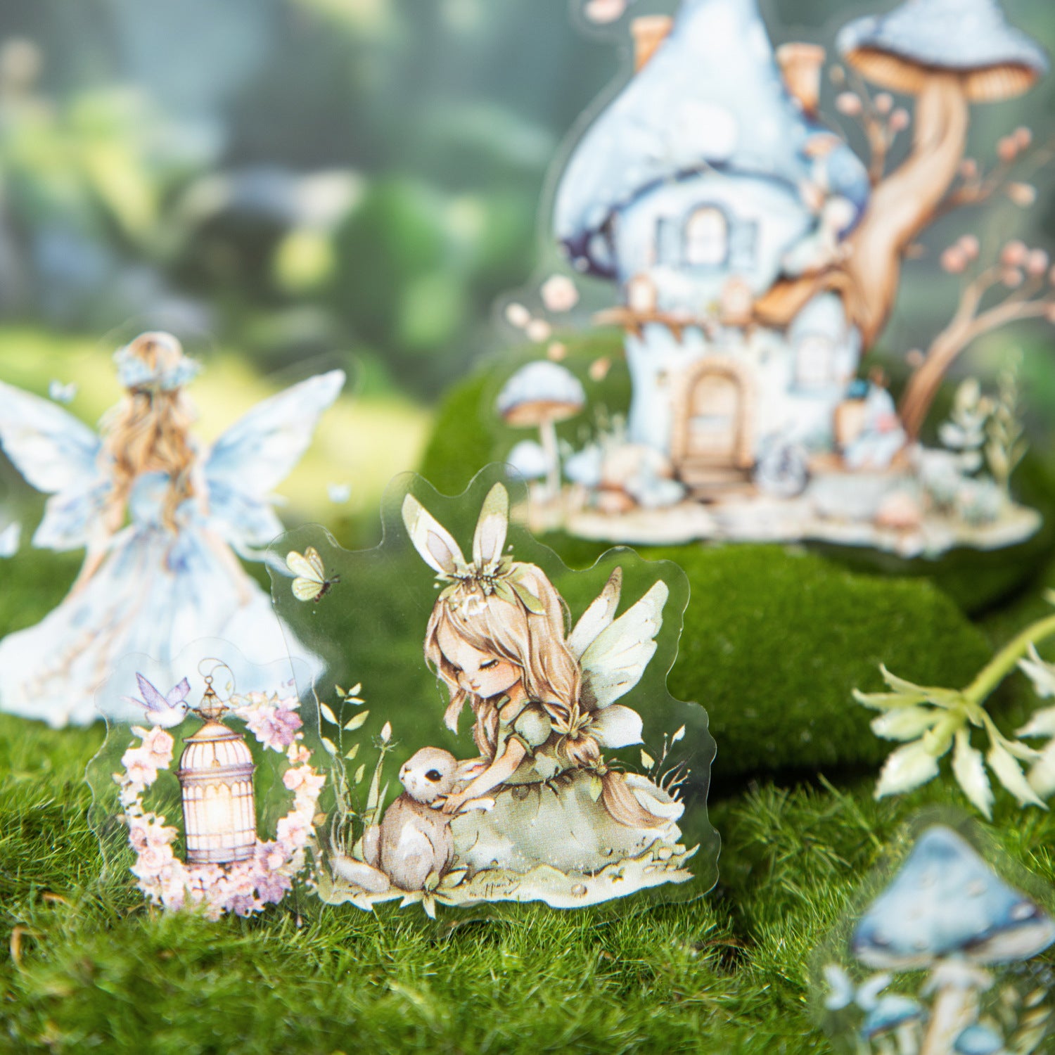20 Pcs Fairy Forest PET Stickers SLMY