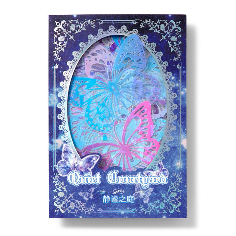 20 Pcs Holographic Butterfly Stickers FTLZM