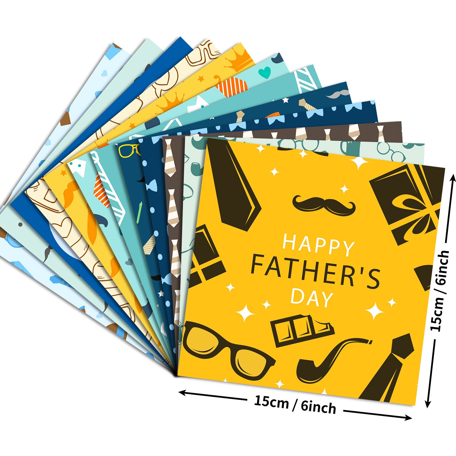 6 inch Father's Day Scrapbook Paper Pad PA798