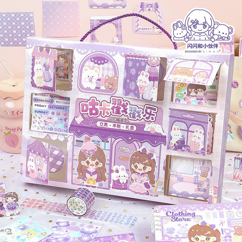 106Pcs Cartoon Bujo Supplies Gift Set CCLX