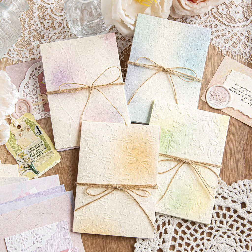 23 Pcs Rainbow Color Textured Paper SCSH