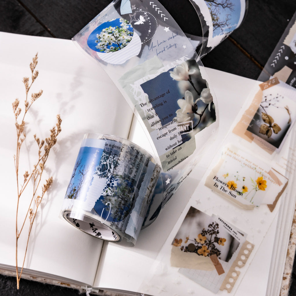 1 Roll Collage Die Cut PET Tape KMXHRJ